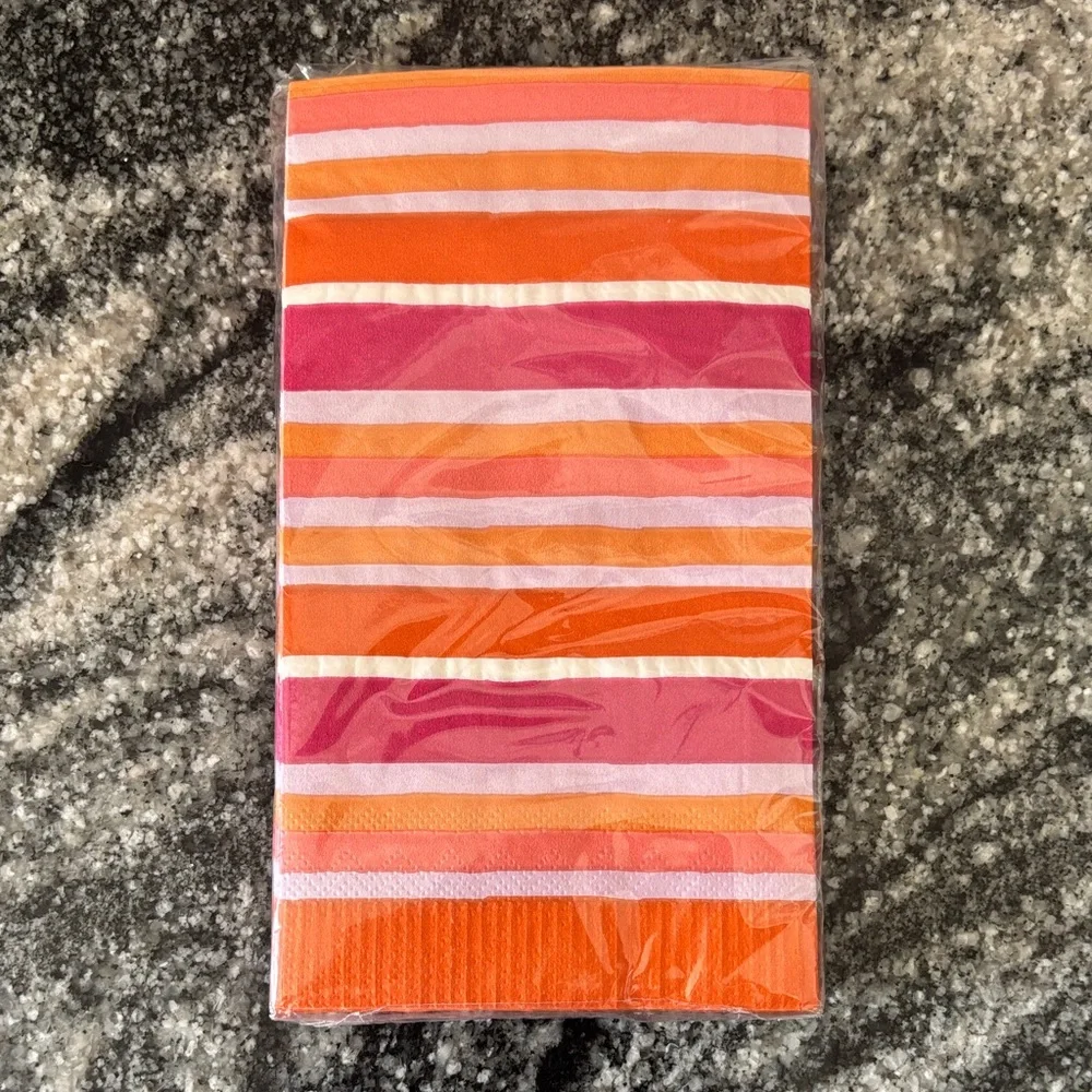 Vibrant Striped Cocktail Napkins Set